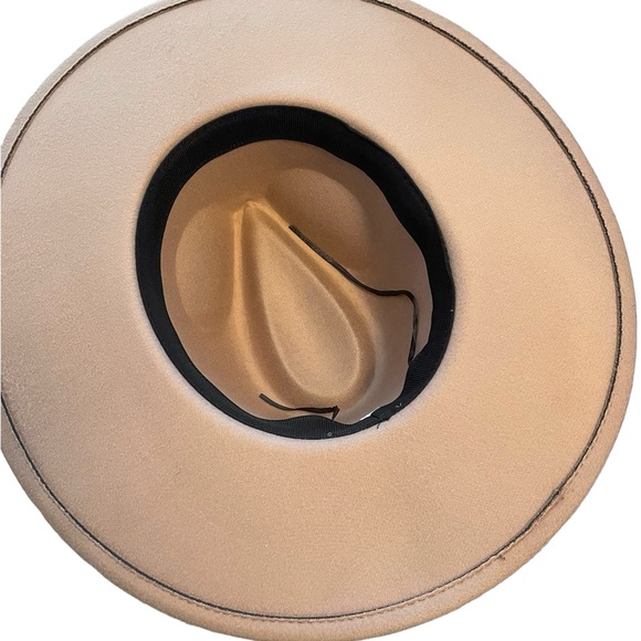 Wool felt Panama hat in the color sand - Picture 2 of 2